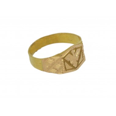 22K Gold Stylish Gent's Ring